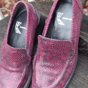 White MT. Snake Loafers  Made In Brazil Women